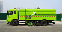 Camion balayeuse routière diesel Dongfeng, multifonction, haute pression, lavage de rue, nettoyage, transmission manuelle