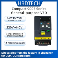 Variador de Frecuencia Económico de 1.5kW Monofásico 220V 900E VFD para Bombas y Ventiladores Pequeños con Certificación CE