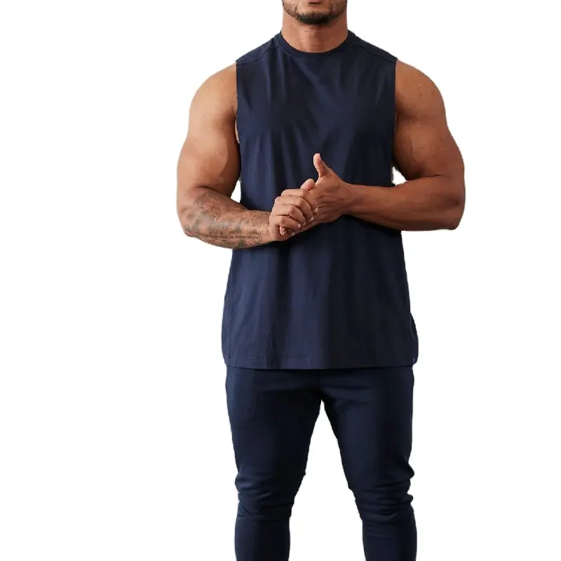 Heren Mouwloze Muscle Plus Size Heren Tanktops Activewear Gym Heren Tanktop Casual Mouwloze Shirts Sportkleding Shirts