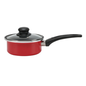 Ensemble de 5 ustensiles de cuisine en acier au carbone antiadhésif rouge pour usage hôtelier - Product Image 3
