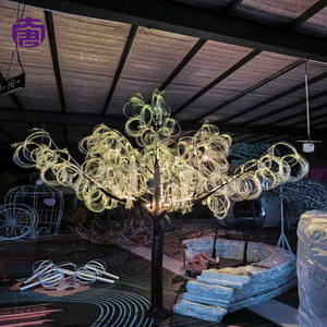 Árbol de sauce LED de alta demanda, adorno escénico comercializable con ramas colgantes para decoración de pasillos y campus, en venta - Product Image 5