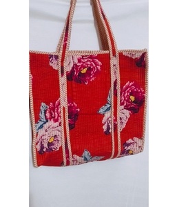 Sac fourre-tout en coton premium fait main avec broderie bohème ouverte, design personnalisé pour le shopping quotidien et les voyages - Product Image 3