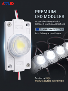 โมดูล LED แบบ Edge Lit 12V SMD 3535 กำลังสูง 3W พร้อมเลนส์ 45x15 องศา สำหรับกล่องป้ายสองด้าน - Product Image 4