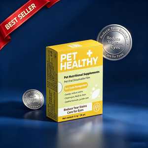 Película Oral Disoluble para Mascotas, Cuidado de las Manchas de Lágrimas, Suplemento para la Salud Ocular de Perros y Gatos - Product Image 1