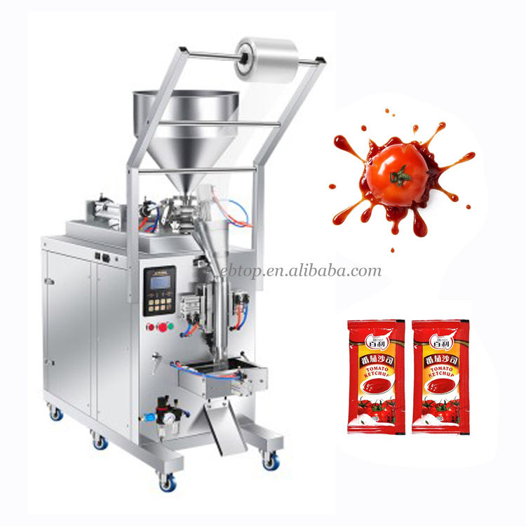 Vertical Sauce Paste Tomato Packaging Machine Food Grade Paper Foil ...