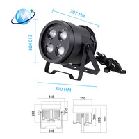 Projecteur LED mobile 250W pleine couleur avec zoom, 18 faisceaux LED, lumières de scène pour bars et spectacles, contrôlées par la voix