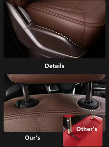 Coprisedili Auto in Pelle di Alta Qualità Resistenti alle Macchie Originali su Misura per 5 Posti Mercedes Benz W204 W205 - Product Image 4