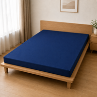 Matelas en mousse reconstituée avec revêtement en cuir PU imperméable, lit recouvert de PU pour appartements, auberges et usage domestique