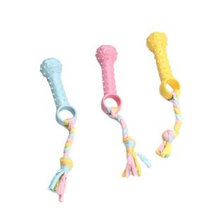 Giocattolo resistente ai morsi per animali domestici Set di giocattoli da masticare molare 6 confezioni per la pulizia dei denti corda di cotone TPR cane che digrizza i denti per animali domestici giocattolo interattivo - Product Image 5