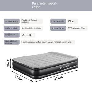 Matelas gonflable avec logo personnalisé, matelas gonflable double, matelas pneumatique avec pompe intégrée, <span class=keywords><strong>lit</strong></span> gonflable portable <span class=keywords><strong>pour</strong></span> le camping en plein air - Product Image 3