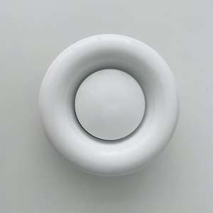 Nouvel arrivage Système CVC Grille de climatisation Diffuseur d'air rond en alliage d'aluminium Couvercle d'évent <span class=keywords><strong>blanc</strong></span> - Product Image 3