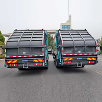 Camion à ordures compacté de 18 mètres cubes, camion HOWO à plaque hydraulique, compacteur de déchets, camion de voirie municipale