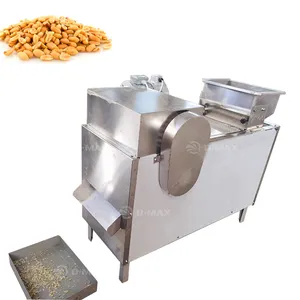 Factory Supply Peanut Splitting Ludhiana Peanut Nut Splitter Chestnut Almond Kernel Strip Cutting Machine