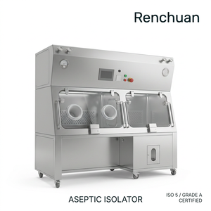 Nuovo Isolatore Asettico Mobile ISO 5 per Una Persona in Acciaio Inossidabile 304, Glove Box Sterile per Test di Sterilità Farmaceutica - Product Image 1