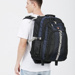 Mochila de Poliéster Resistente de Gran Capacidad <span class=keywords><strong>con</strong></span> Logotipo Personalizado, Mochila Impermeable <span class=keywords><strong>con</strong></span> <span class=keywords><strong>Ruedas</strong></span>, Mochila <span class=keywords><strong>con</strong></span> Carro - Product Image 4
