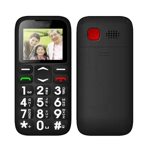Groothandel mobiele telefoon 4g toetsenbord-1.77 Inch Big Sound Fm Geen Camera Grote Drukknop Senior Feature Mobiele Gsm 2G Sos Ouderen Bar Telefoon enkele Kaart In China