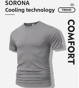 Camisetas de Moda con Estampados Personalizados, Camisetas de Cuello Redondo para Hombre, Suaves y Cómodas, de Fibra Renovable, que Absorben la Humedad y se Secan Rápidamente - Product Image 1