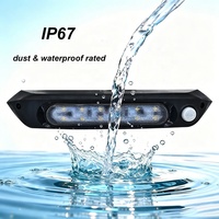 Lumière LED pour auvent de camping-car FST-101PIR 12-28V IP67 étanche avec détecteur de mouvement PIR, éclairage extérieur pour caravane, remorque de voyage, camping-car, motorhome