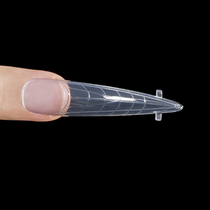 120 pièces de moules à ongles en plastique à bords intégrés, double forme, pour extension d'acrylique et de gel, outil de construction d'ongles pour manucure en salon et nail art - Product Image 5
