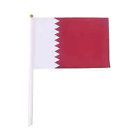 Drapeau à main personnalisé avec votre propre design, impression sur mesure, petit mini drapeau en polyester avec mât en plastique