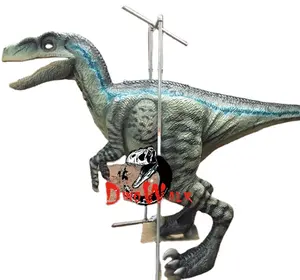 Dino1689 Dewasa Realistis Dinosaurus Velociraptor Kostum Cocok untuk Dijual