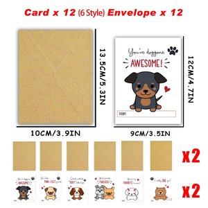 Thẻ Ngày Valentine cao cấp với dịch vụ cá nhân trống bên trong để ghi chú viết tay, Thiệp Mừng đồng nghiệp hoàn hảo - Product Image 6