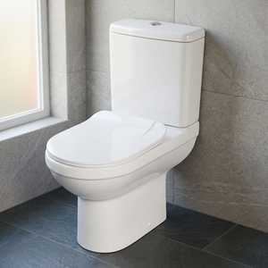 <b>Back</b> To Wall Two Piece Ceramic Sanitary Ware WC Water Closet Floor Mounted Bathroom Toilet - Product Image 2