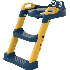 Orinal portátil plegable para bebés, asiento de inodoro con escalera, entrenamiento, superventas