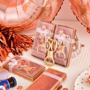 Abrebotellas de 50 cumpleaños con temática de oro rosa de hierro metálico para regalos de fiesta de boda de 50 <span class=keywords><strong>aniversario</strong></span> - Product Image 6