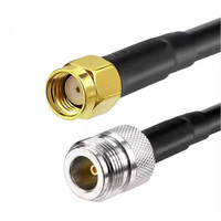 Câble coaxial en cuivre 50 ohms LMR600 N mâle vers N mâle, câble d'alimentation RF