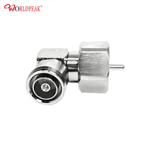 Suministro de fábrica ROhs Conector RF Ángulo recto 716 DIN Jack L29 Hembra a LC Macho Adaptador de conector 7/16DIN-LC JJ/KK Adaptador