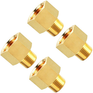 1/4 \ "Nam x 1/2 \" nữ NPT để BSP chủ đề Brass Adapter áp suất thấp Brass Ống phù hợp và ỐNg Lót - Product Image 1