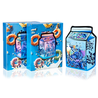 Boîte personnalisée pour 5x7 3.5 sacs exotiques en mylar emballage refermable de bonbons pochette en plastique gommeux sac en mylar anti-odeur avec boîte 1 gramme