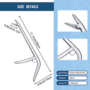 Alat Penghilang Kail Pancing Baja Tahan Karat untuk Air Tawar dan Air Asin (Perak) - Product Image 3
