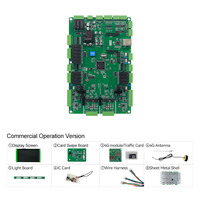 Placa base para cargador de vehículos eléctricos de doble pistola de CC de 80-480kW, OCPP 1.6J/2.0.1 GB/T 27930, módulo LCD, solar, expandible, OEM