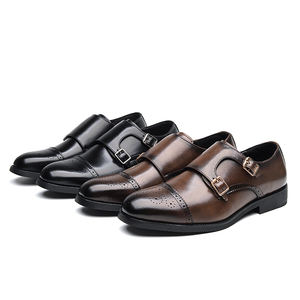 2025 nueva correa estilo de moda Zapatos de vestir de negocios para hombres italianos Chaussures <span class=keywords><strong>Montantes</strong></span> Pour Hommes En Cuir - Product Image 2