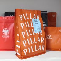 Sacs bleus personnalisés imprimés PE café mat Emballage alimentaire en gros en plastique PET avec fermeture à glissière
