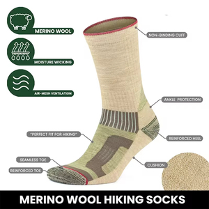Men's Thermal Outdoor Work <b>Socks</b> | Reinforced Heel-Toe, Breathable Knit & All-Day Comfort Cushion | OEM/ODM Available - Product Image 2