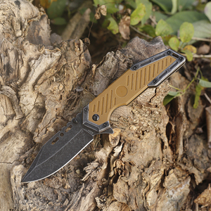 สแตนเลสหิน Washblade ตั้งแคมป์เดินป่าตกปลากระเป๋า <span class=keywords><strong>Jackknife</strong></span> พร้อมที่จับ G10 - Product Image 3