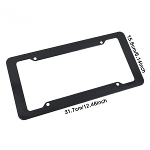 Marco de Matrícula de Plástico Estándar Estadounidense en Oferta, Marco Plano para Matrícula de Automóvil - Product Image 4