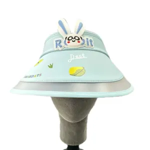 Özel logo ucuz plastik siperlikli şapka Eva köpük güneş viosr EVA şapka çocuk için