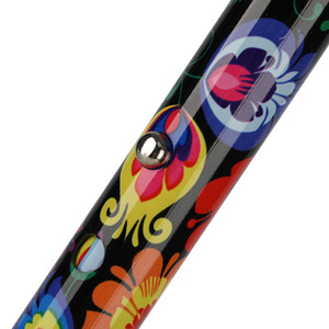 Adjustable Aluminum <b>Walking</b> <b>Stick</b> With Floral Print Rubber Tip For Seniors 3 Section Lightweight Telescopic - Product Image 3