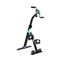 Mini-vélo d'exercice portable en acier, pédalier d'entraînement, capacité 120 kg, pour usage domestique, machine d'entraînement mains et pieds pour personnes âgées et d'âge moyen