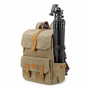 Nouveau sac à dos en toile de luxe pour appareils photo sans miroir, sac en nylon avec fermeture éclair, sac à dos de photographie en plein air pour hommes et femmes - Product Image 4