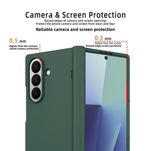 Étui pliable pour téléphone le plus vendu, compatible avec Samsung Fold 7/6/5, avec une texture simili-peau et une finition huilée - Product Image 3