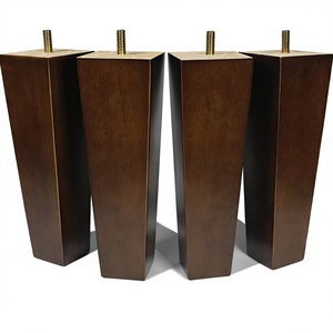 Pieds de meubles en bois massif de caoutchouc, robustes, pour canapé, banc, armoire, table - Vente en gros - Product Image 6