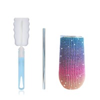 Prix de gros – Nouvelle tasse à vin mini 6 oz personnalisée, tasse à bière isotherme à double paroi avec couvercle transparent pour femme