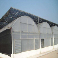 Serre en film plastique multi-spans polyvalente pour toutes sortes de culture en serre