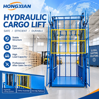 Monte-charge électrique à câble sur rail de guidage, Plateforme élévatrice hydraulique fixe, Petit élévateur de voiture 1-3 étages