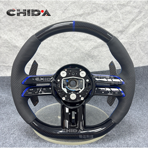 <span class=keywords><strong>Volante</strong></span> de Fibra de Carbono Personalizado con Diseño de Libélula, Compatible con <span class=keywords><strong>Mercedes</strong></span> Benz C63 E63 W213 C43 A45 G63 G500 S63 GLS63 S500 G55 CLA - Product Image 1